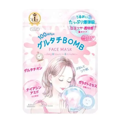 Clear Turn Glutathione Bomb Mask (7 Sheets)